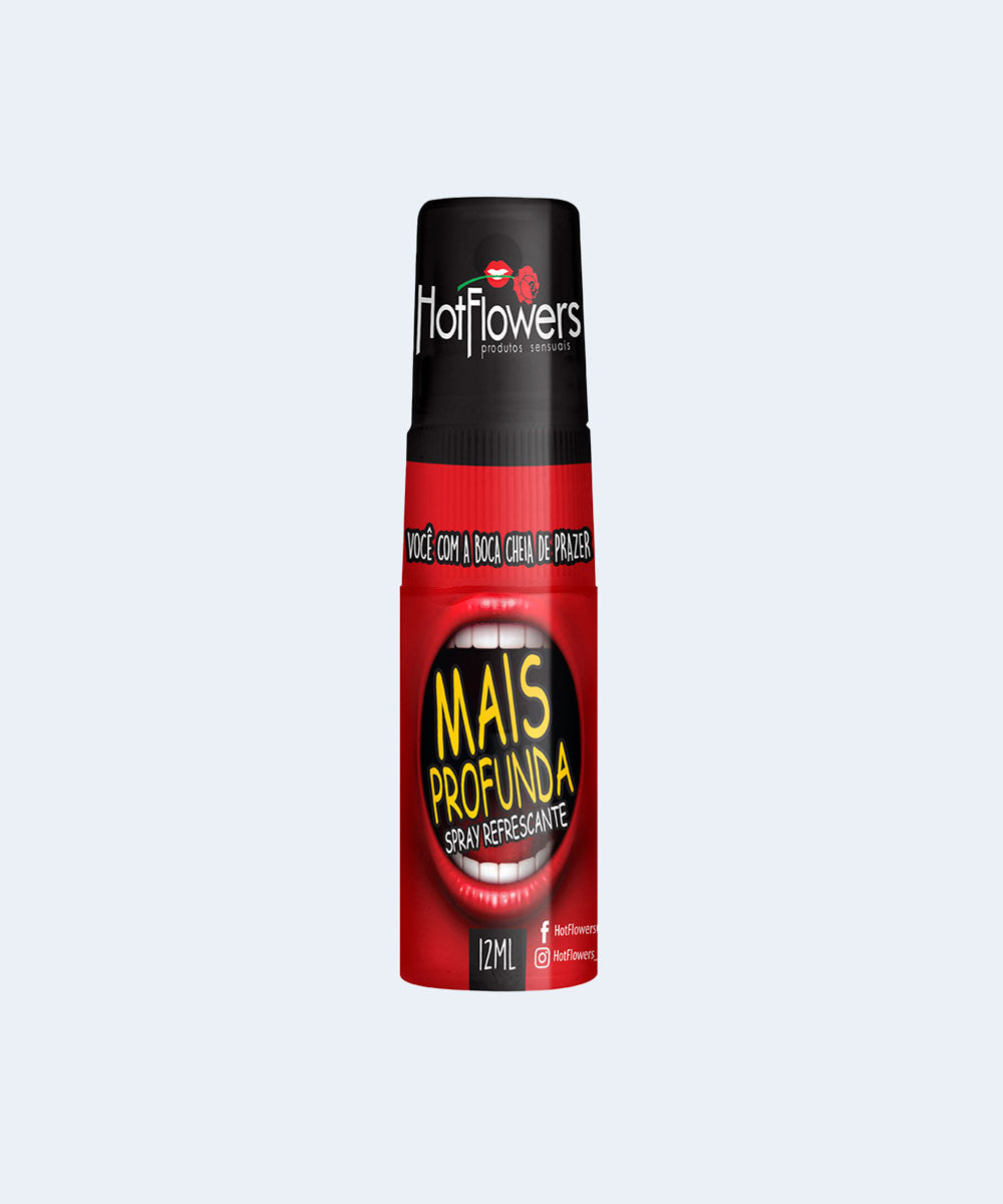 Spray para Sexo Oral Mais Profunda - HOT FLOWERS