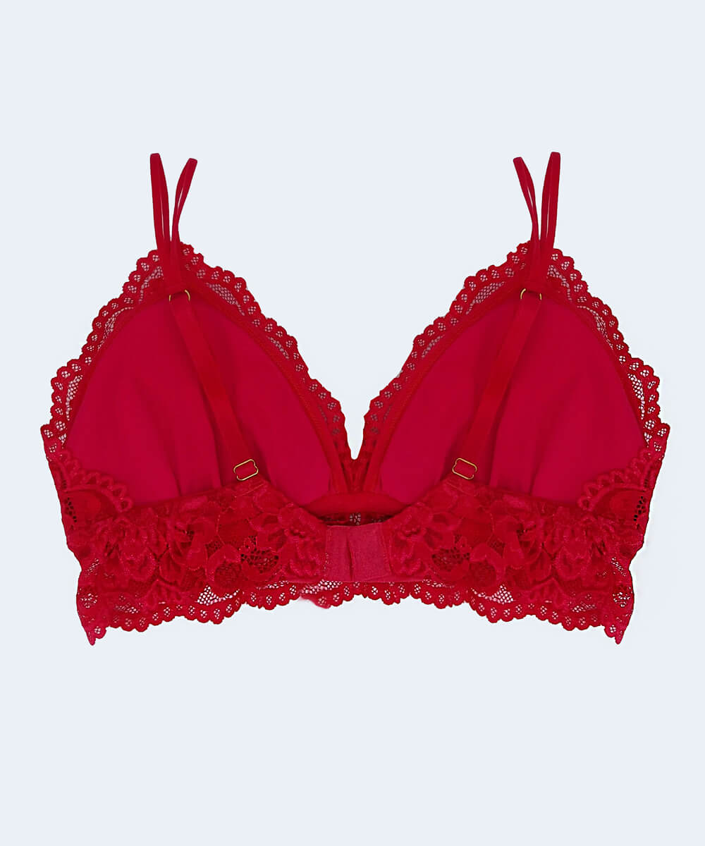 Sutiã de Renda com Bojo Removível - JACKIE LINGERIE