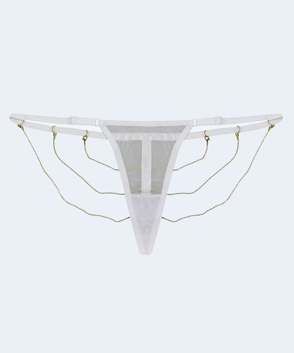 Calcinha String de Tule com Biju - MARYS LENE