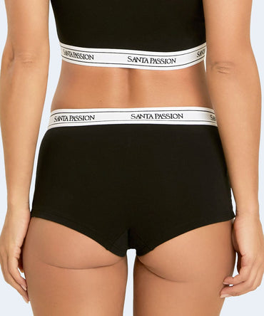 Calcinha Boxer Microfibra com Elástico (Linha Básica) - SANTA PASSION