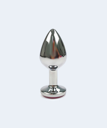 Plug Anal Cônico M com Pedra Brilhante - SEXY IMPORT