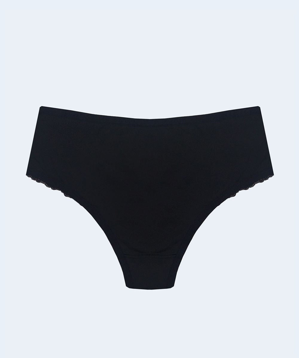 Calcinha Microfibra com Renda Fio Duplo Plus Size - SANTA PASSION