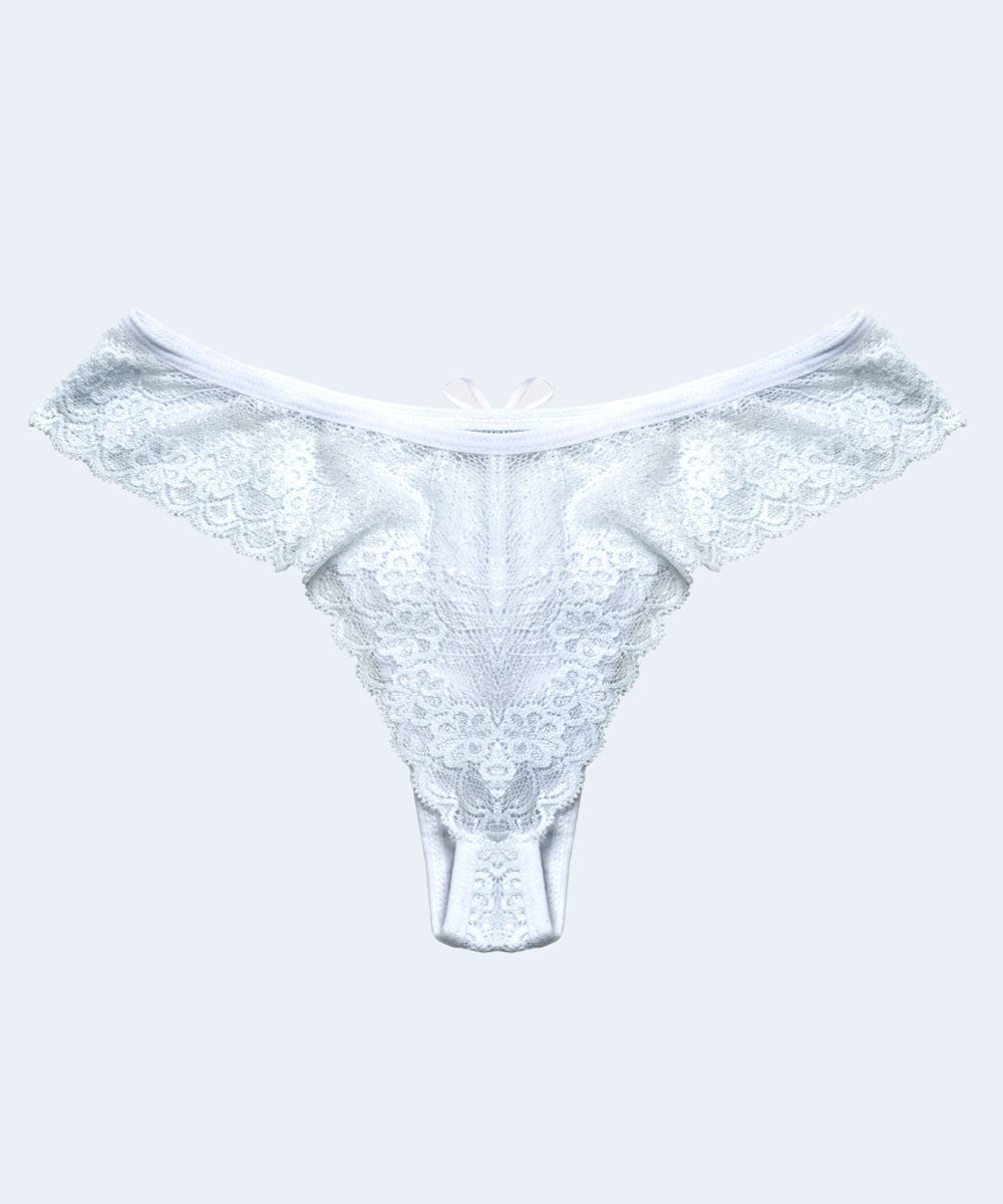 Calcinha Tanga de Renda Fio Dental - FIARE