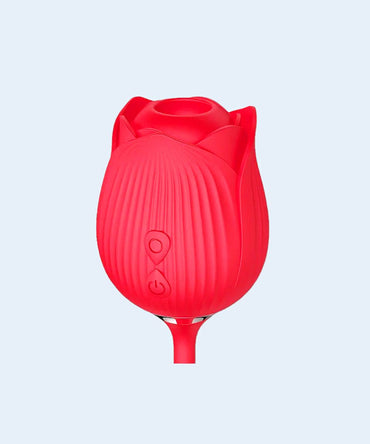 Vibrador de Ponto G e Clitóris com Vai e Vem Formato de Rosa Hortênsia - SEXY IMPORT
