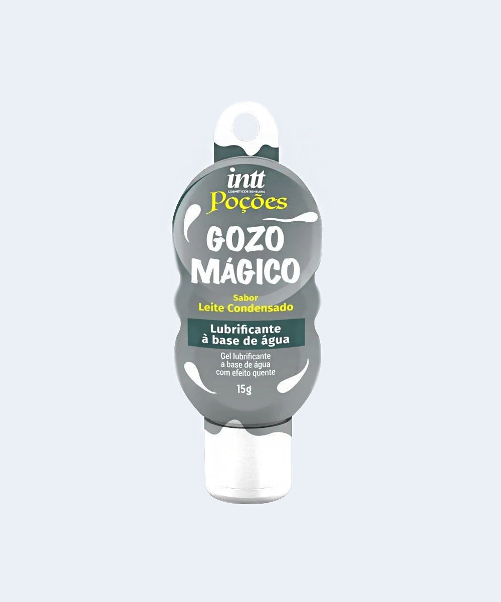 Poção Gozo Magico Gel Deslizante com Efeito Quente e Aroma de Leite Condensado - INTT