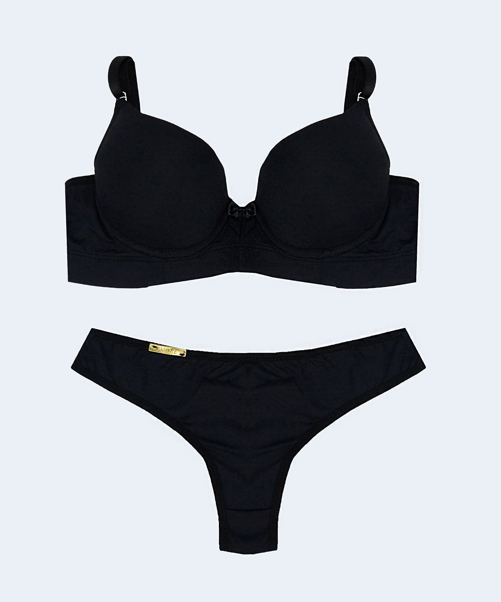 Conjunto Microfibra Calcinha Fio Duplo - FEMME FATALLE