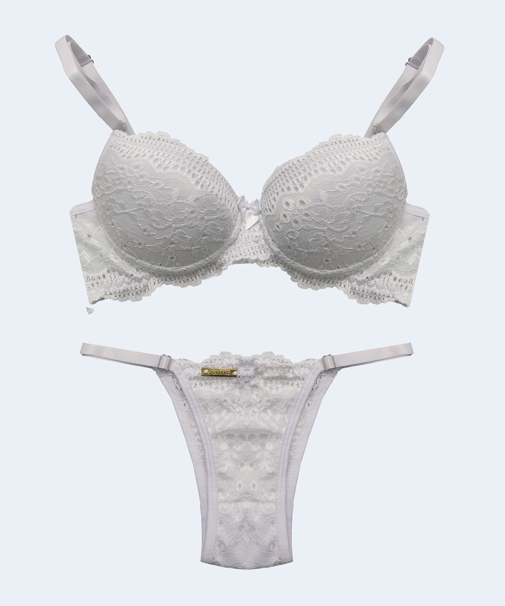Conjunto de Laise com Bojo Calcinha String - FEMME FATALLE