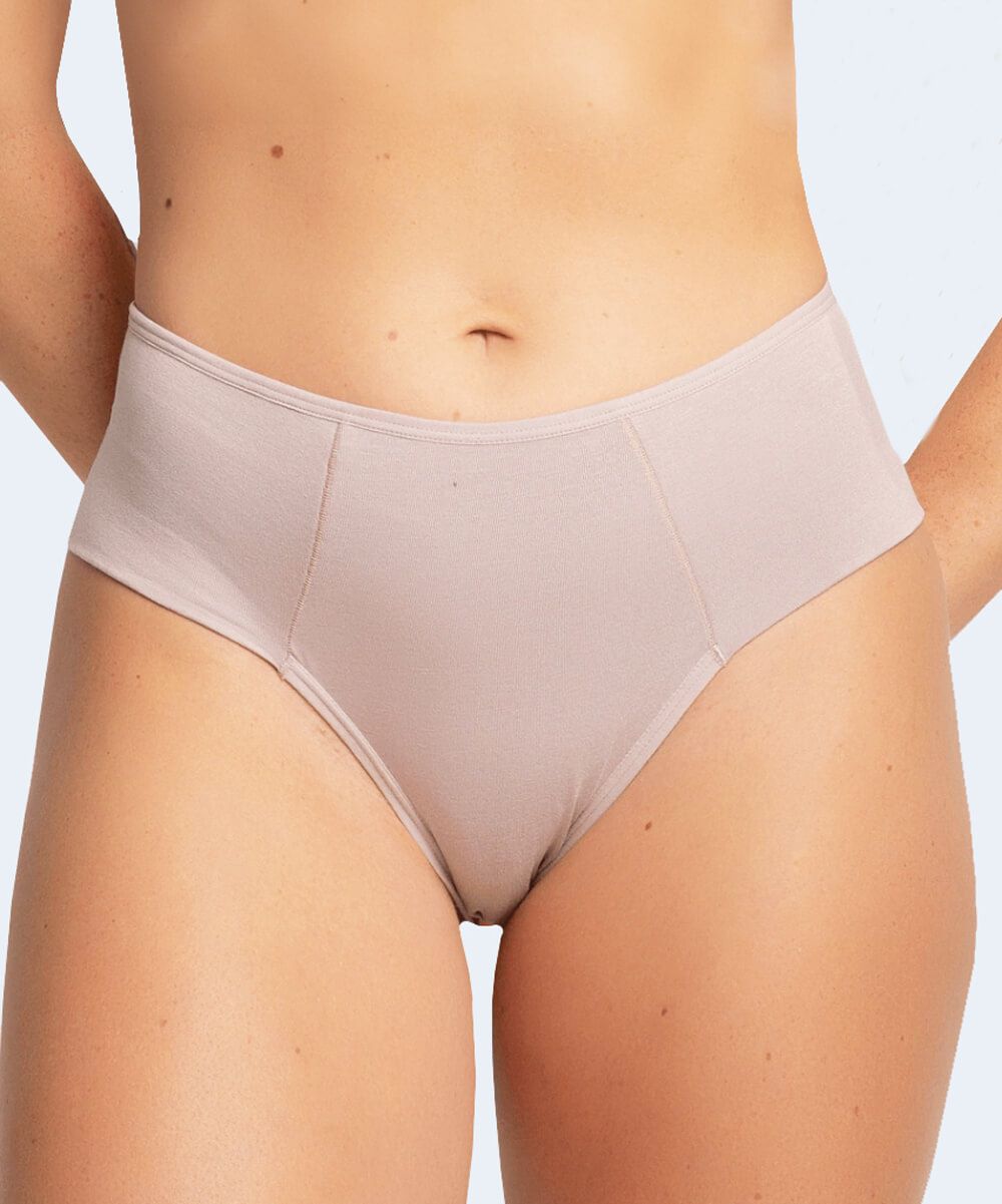 Calcinha Alta Dupla Lateral (Linha Nanotec) - Estilo Natural