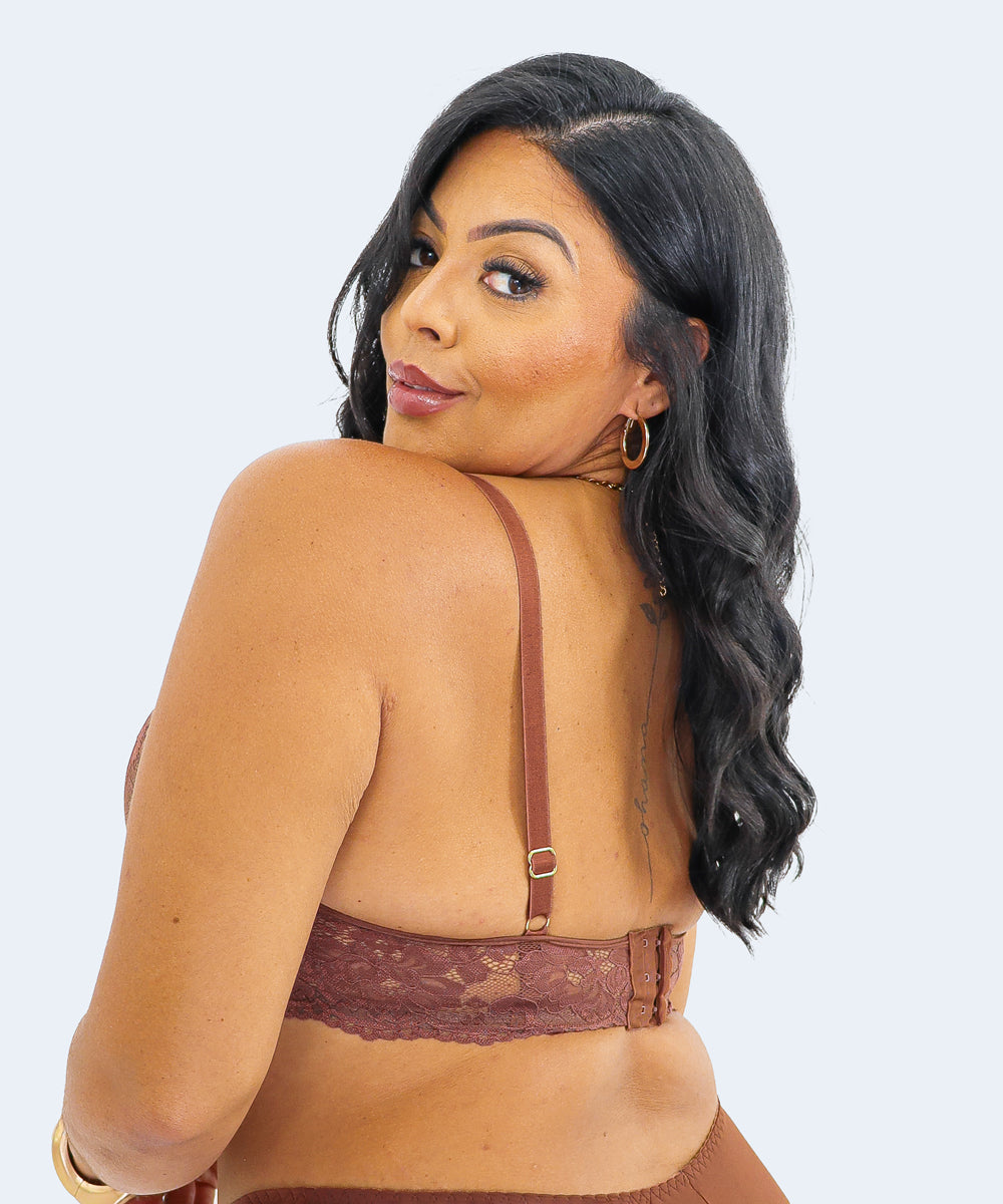 Sutiã de Renda com Bojo Plus Size - JACKIE LINGERIE