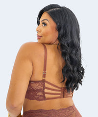 Sutiã sem Bojo com Aro Plus Size com tiras nas Costas - JACKIE LINGERIE