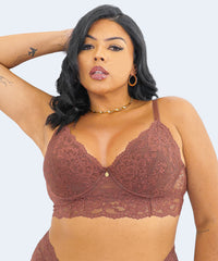 Sutiã sem Bojo com Aro Plus Size com tiras nas Costas - JACKIE LINGERIE