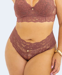 Calcinha Renda Com Costura no Cós Plus Size - JACKIE LINGERIE