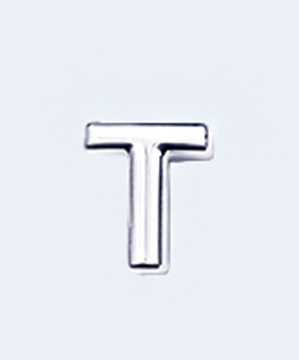 Letras do Alfabeto em Metal Prateado para Lingerie Personalizada Unidade - YAFFA LINGERIE