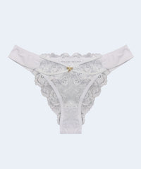 Calcinha Biquini de Microfibra com Renda - JACKIE LINGERIE