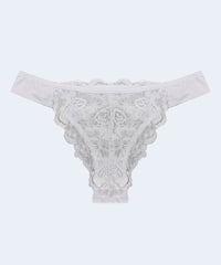 Calcinha Biquini de Microfibra com Renda - JACKIE LINGERIE