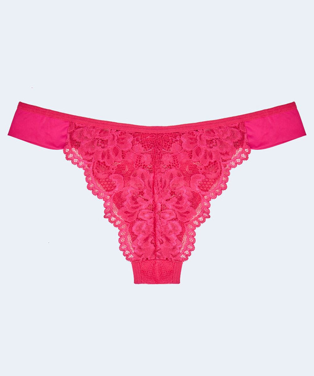 Calcinha Biquini de Microfibra com Renda - JACKIE LINGERIE