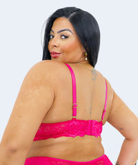 Sutiã sem Bojo com Aro Plus Size com tiras nas Alças - JACKIE LINGERIE