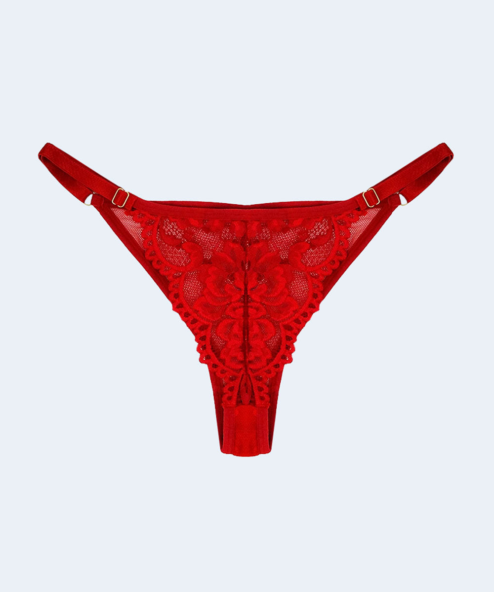 Calcinha String Tule Love e Renda - JACKIE LINGERIE