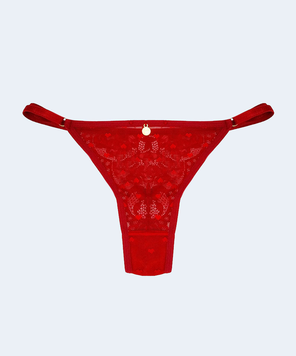 Calcinha String Tule Love e Renda - JACKIE LINGERIE