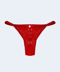 Calcinha String Tule Love e Renda - JACKIE LINGERIE