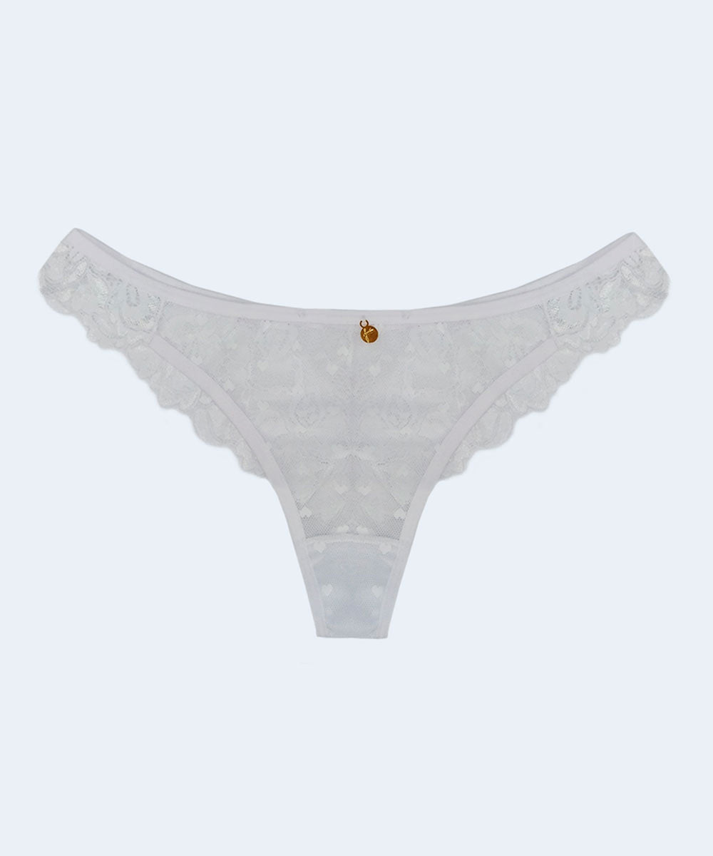 Calcinha Fio Rendada Tule Love - JACKIE LINGERIE