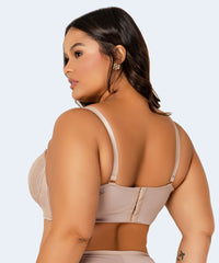 Sutiã De Microfibra Com Detalhe Em Renda Tomara Que Caia Plus Size - VI LINGERIE