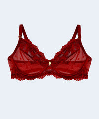 Sutiã Tule Love Sem Bojo Com Aro e Renda - JACKIE LINGERIE