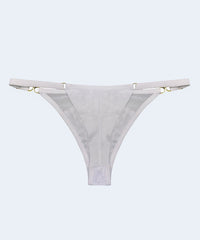 Calcinha String Renda com Tule Fio e Biju - JACKIE
