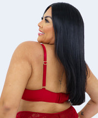 Sutiã com Bojo com Detalhe Coração Plus Size - JACKIE