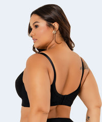 Sutiã Microfibra Trabalhada Bojo Triangular Renda Plus Size - VI LINGERIE