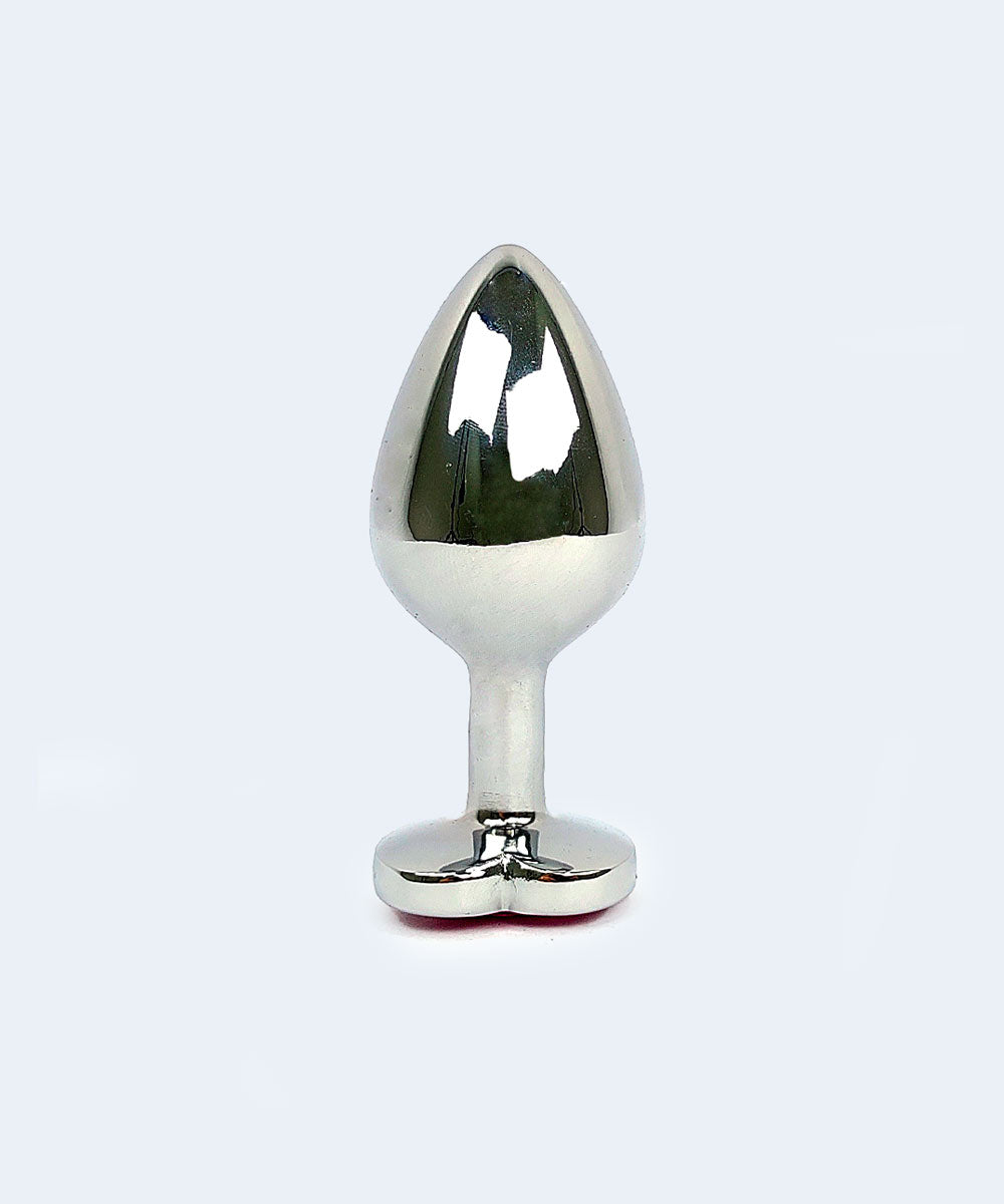 Plug Anal Cônico M com Pedra de Coração -  SEXY IMPORT