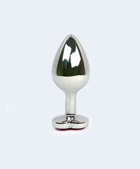 Plug Anal Cônico M com Pedra de Coração -  SEXY IMPORT