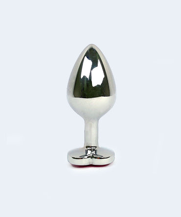 Plug Anal Cônico M com Pedra de Coração -  SEXY IMPORT