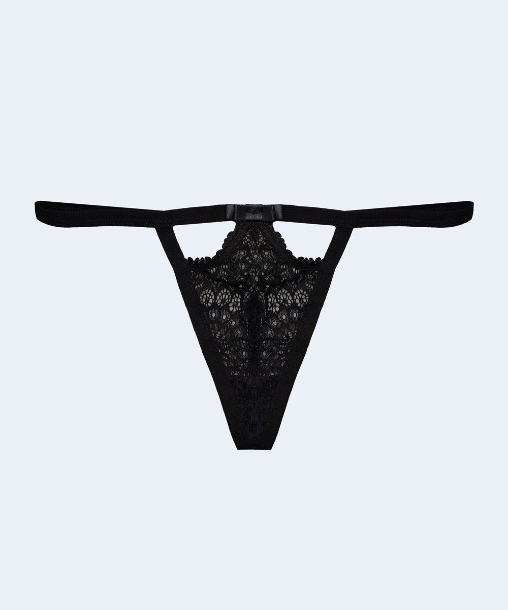 Calcinha Renda String com Strass - MARYS LENE
