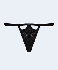 Calcinha Renda String com Strass - MARYS LENE