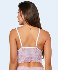Sutiã Cropped com Renda Bicolor - PATNER