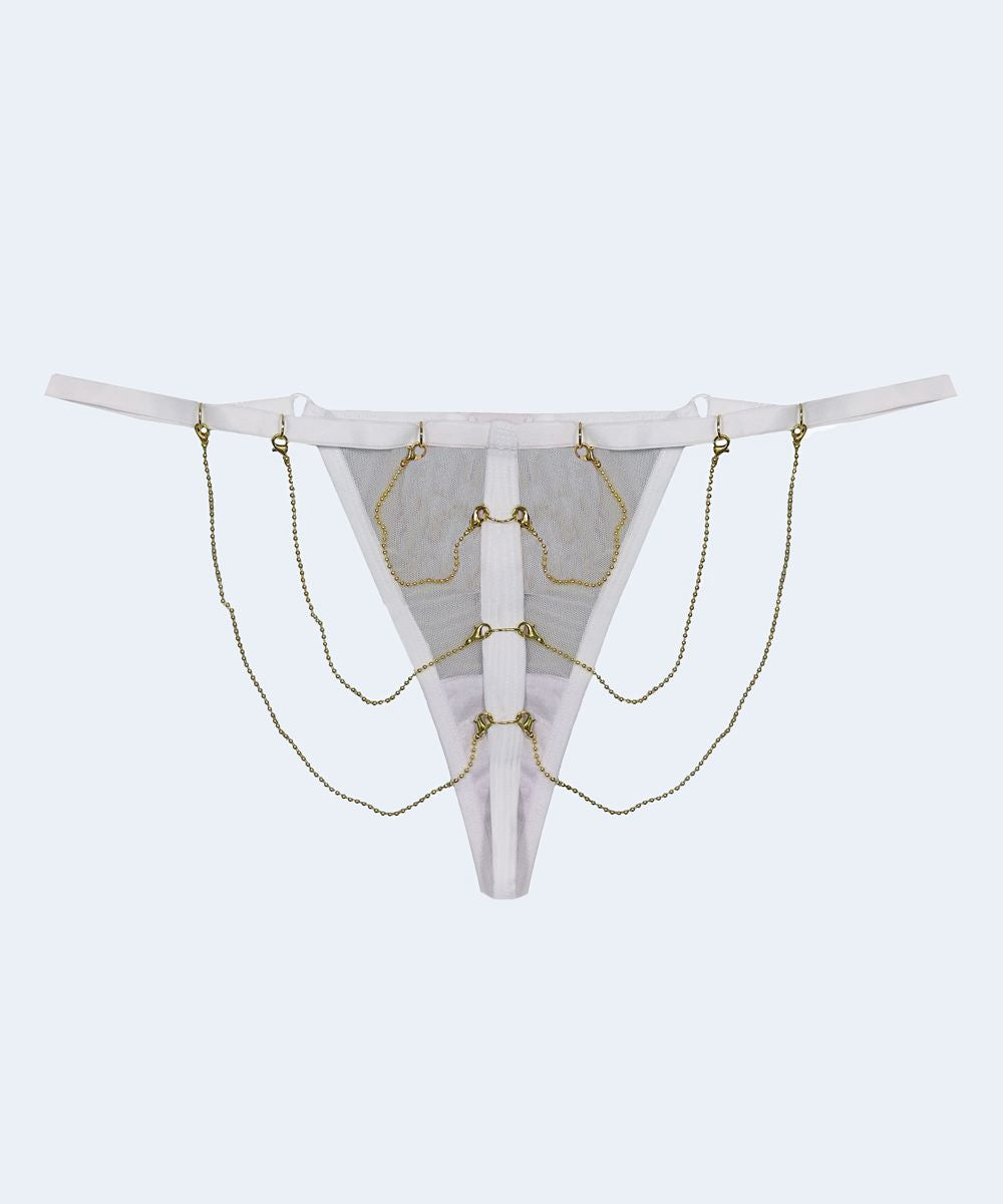 Calcinha String de Tule com Biju - MARYS LENE