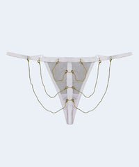 Calcinha String de Tule com Biju - MARYS LENE