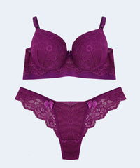 Conjunto de Renda Base com Elástico Calcinha Biquini - FEMME FATALLE