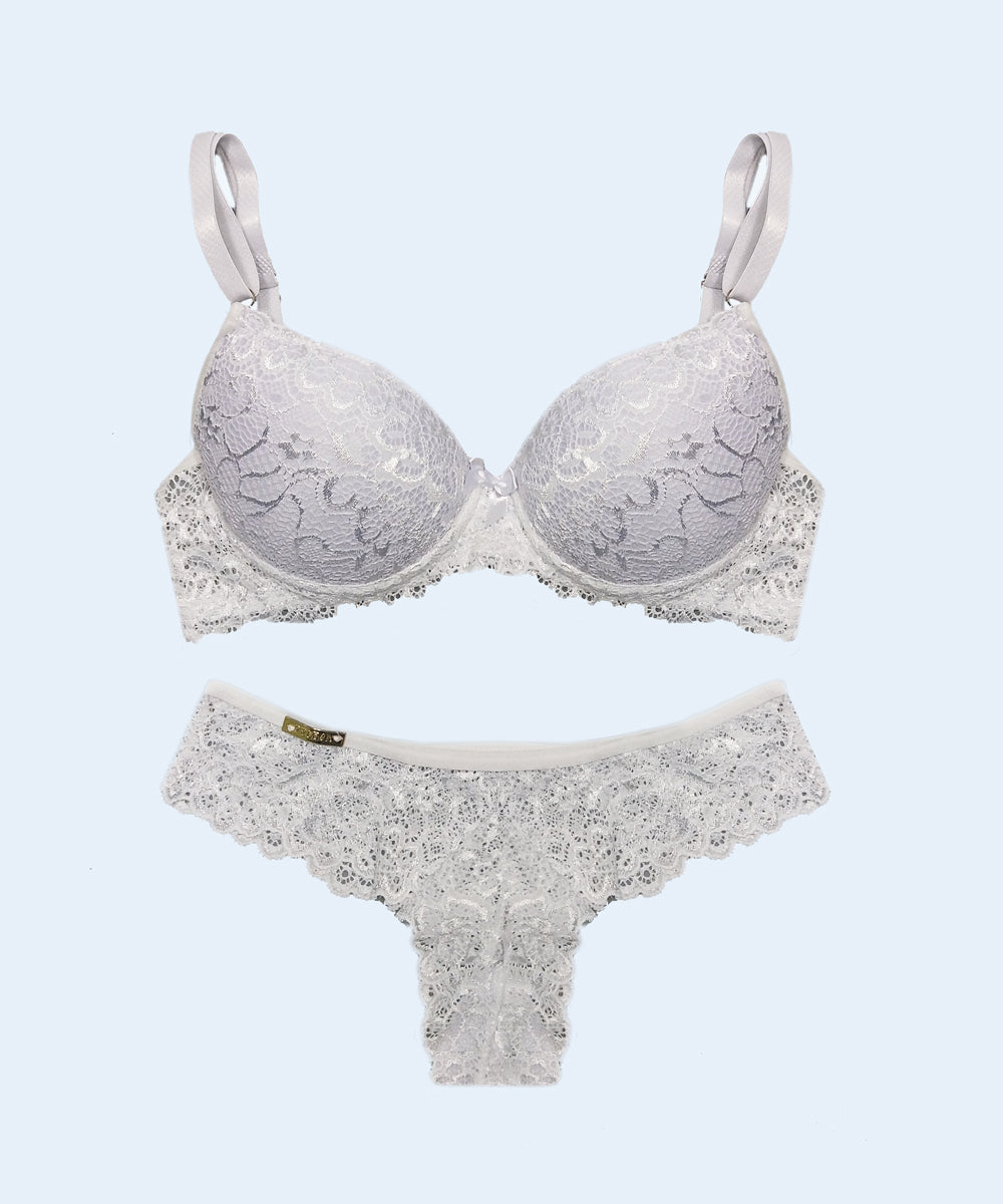 Conjunto Renda Calcinha Biquini Fio - FEMME FATALLE