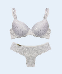 Conjunto Renda Calcinha Biquini Fio - FEMME FATALLE