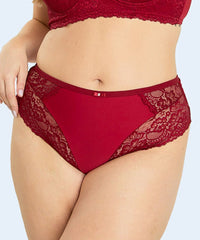 Calcinha Microfibra com Renda Fio Duplo Plus Size - SANTA PASSION
