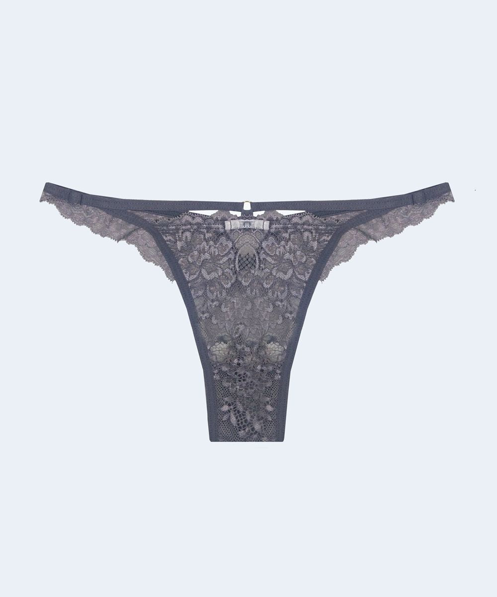 Calcinha Renda String Fio com Tiras - SANTA PASSION