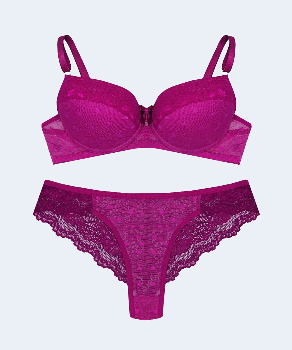 Conjunto Tule Coração com Bojo - FEMME FATALLE