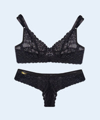 Conjunto Renda Sem Bojo com Aro - FEMME FATALLE