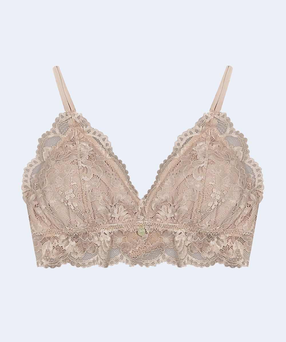 Sutiã de Renda com Bojo Removível - JACKIE LINGERIE