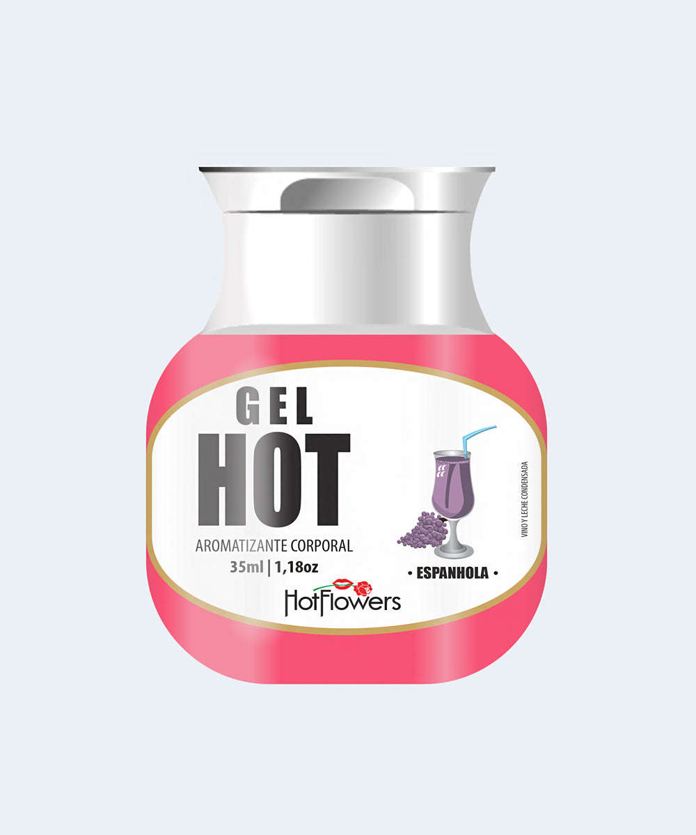 Gel Excitante Beijável de Espanhola Gel Hot - HOT FLOWERS