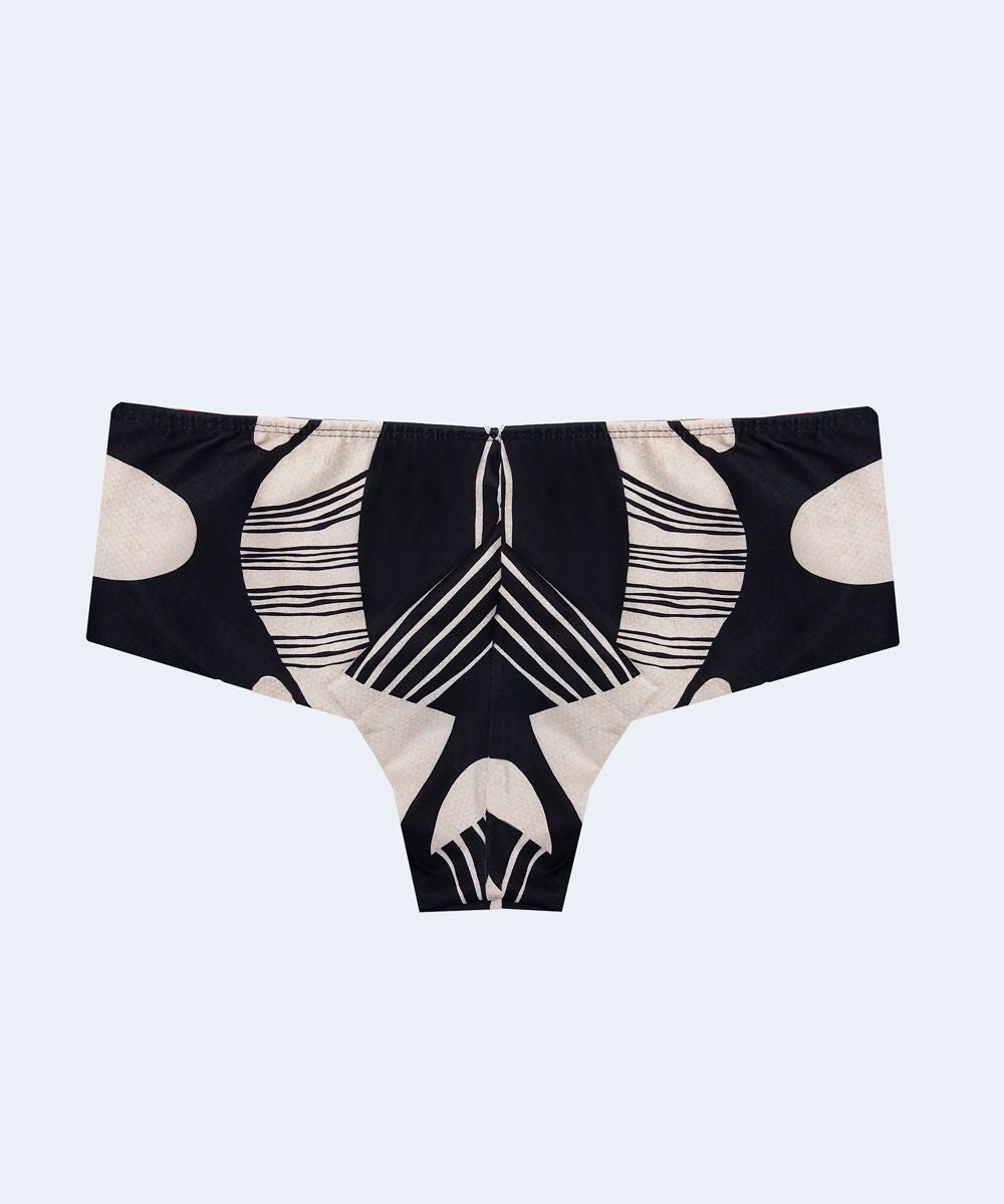 Tanga Alta Drapeada Fio Duplo Plus Size FAMILIA ESTAMPADA - PATHY