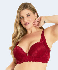 Sutiã Plus Estruturado Microfibra E Renda com Suporte - SANTA PASSION