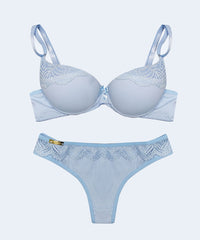 Conjunto Canelado com Renda Fio Duplo - FEMME FATALLE
